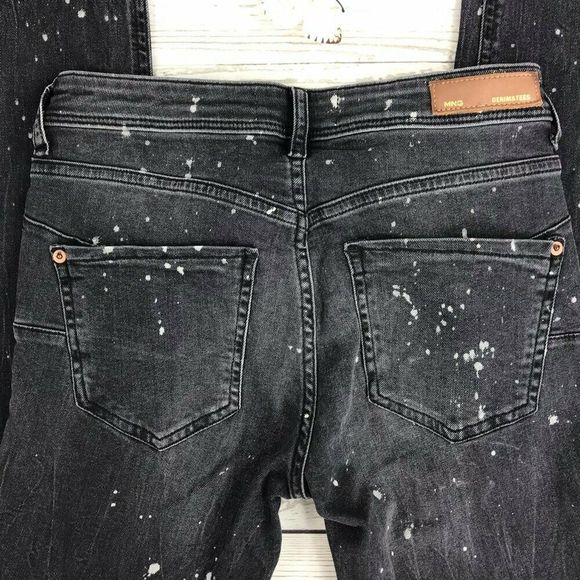 MANGO Denim + Tee Paint Splatter Skinny Jeans - Picture 6 of 8